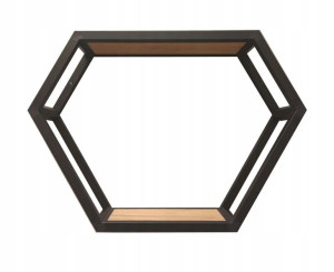 Półka Loft Industrialna Alu Hexa Diamond 40x30