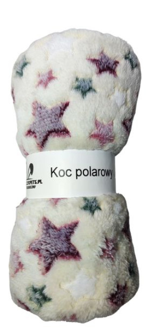 Kocyk Dla Psa Polarowy W Gwiazdki 100x70 Koc