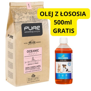 PURE Oceanic adult Salmon 12kg + Olej z łososia 500ml