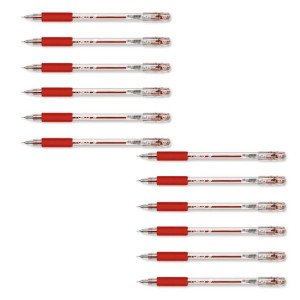 Długopis Żelowy Rystor Fun Gel G 032 Czerwony - Zestaw 12 Szt