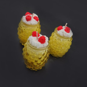 Świeca sojowa zapachowa 80 ML deserek yellow GIFT SHOP GS00346