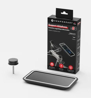 Uchwyt rowerowy na telefon SHAPEHEART STEM M, Mocowanie na kapsel sterów (N