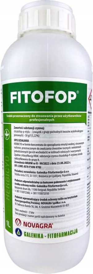 Fitofop 1l Novagra Oprysk Na Chwasty Herbicyd