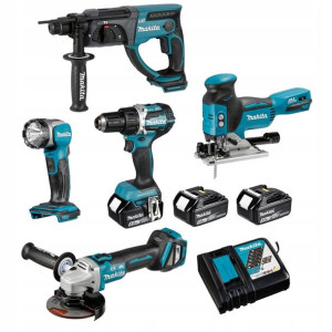 Zestaw Ddf484+dga513+dhr202 +djv181+dml802 Makita
