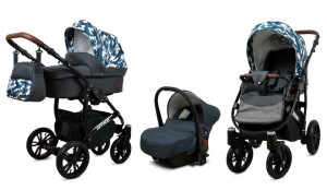 BabyLux Wózek 2w1 dziecięcy spacerówka OPTIMAL ALU