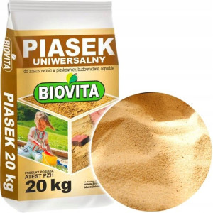 Piasek Do Piaskownicy Ogrodu Budowy 20kg Biovita