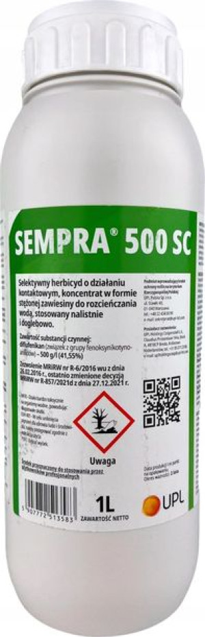 Sempra 500sc Oprysk Na Chwasty Dwuliścienne Zbóż