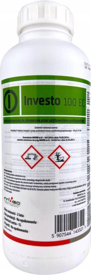 Investo 100 Ec 1l Oprysk Na Chwasty Herbicyd