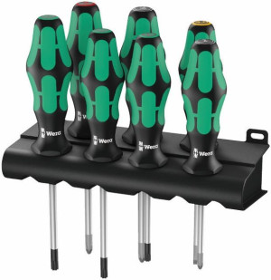 7 Zestaw Wkrętaków Kraftform Lasertip + Wieszak, 7 Część