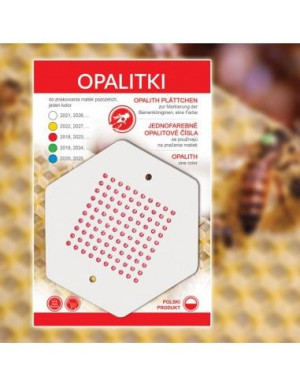 OPALITKI czerwone numerowane od 1-100