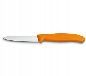 Nóż pomarańczowy ostrze gładkie 8cm Victorinox
