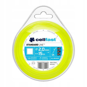 Żyłka tnąca kwadrat 35-012 2,0MMx15M Cellfast