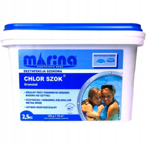 CHLOR SZOK granulat 2,5kg Marina CHEMIA BASENOWA