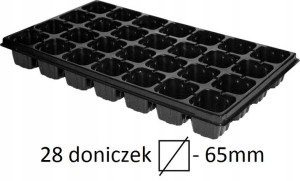 Wielodoniczka PALETA WYSIEWNA 65x65x60/28 Kwadrat
