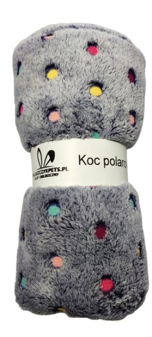 Kocyk Dla Psa Polarowy W Kropki 100x70 Koc