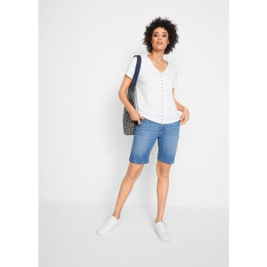 Bonprix Podwijane Krótkie Spodenki Bermudy Jeansy Ze Stretchem 40-42 951250