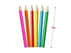 Drewniane kredki mini pastele (6 sztuk)