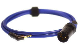 Kabel Interkonekt Symetryczny 3,5mm Kątowy Stereo Mini Jack Męski do 3-Pin
