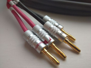 Kabel Głośnikowy HiFi Bi-Wiring 4x Prosty Banan Jack do 4x Prosty Banan Jac