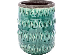 Doniczka ceramiczna Osłonka 18 x 13 cm - ZIELONA