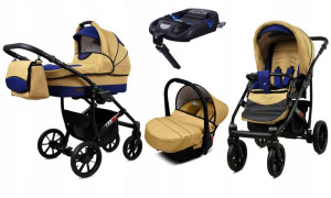 BabyLux Wózek 4w1 dziecięcy Largo + baza ISOFIX