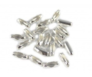 Końcówki zapinki łańcuszka kulkowego 20szt 9x3mm