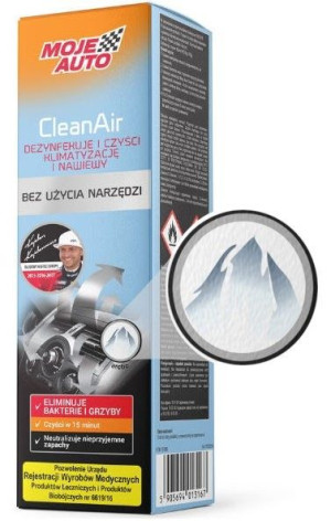 Moje Auto CleanAir Czyści klimatyzację i nawiewy 19-583 arctic