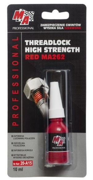 MA Professional Klej do gwintów 10ml CZERWONY 20-A15