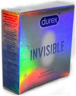 DUREX prezerwatywy INVISIBLE Extra Thin ultracienkie 3szt.