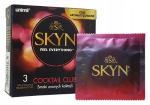 Unimil SKYN COCKTAIL CLUB Prezerwatywy aromatyzowane bezlateksowe