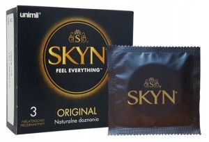Unimil SKYN ORIGINAL Prezerwatywy naturalne bezlateksowe 3szt.