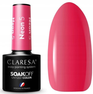 Claresa Lakier Hybrydowy Neon 5