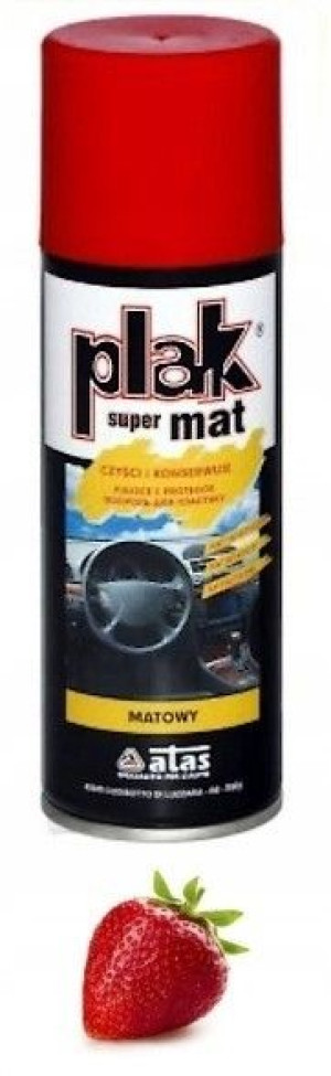 Plak Atas SUPER MAT 200ml czyści KOKPIT TRUSKAWKA