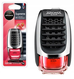 Aroma Supreme TRUSKAWKA zapach samochodowy kratka