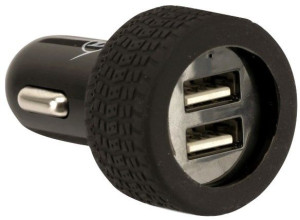 DUNLOP Adapter do zapalniczki 2xUSB 3.1A oponka przejściówka 06950