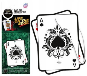 Aroma Car Seria KASYNO poker karta As BLACK JACK