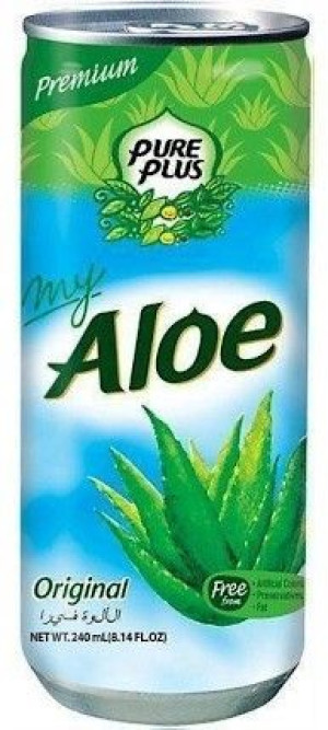 ALOES Pure Plus napój PUSZKA puszce NATURAL 240ml