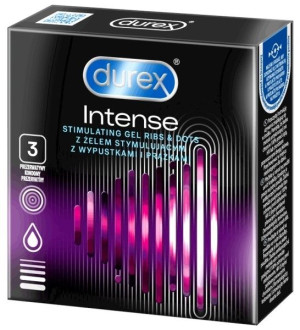 DUREX INTENSE prezerwatywy stymulujące PRĄŻKI 3szt