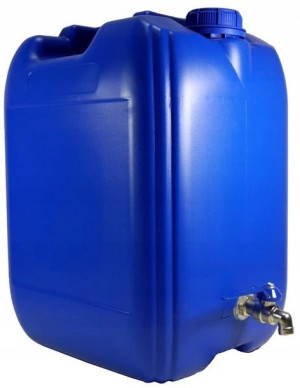 Kanister do Wody z Kranikiem niebieski 20L pionowy