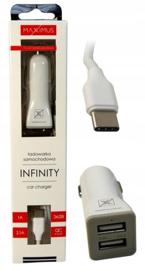 Ładowarka Samochodowa KABEL TYP C Maximus Infinity