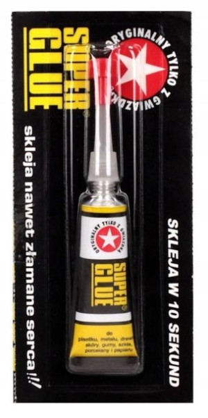 KLEJ SUPERGLUE SUPER GLUE uniwersalny 2ml tubka