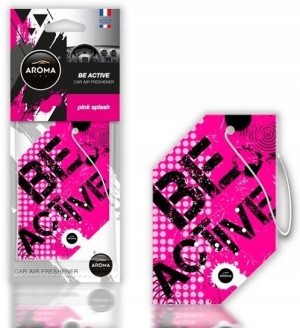 Aroma Car BE ACTIVE zawieszka zapach PINK SPLASH