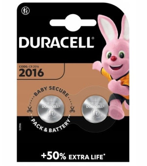 Baterie Litowe Duracell GUZIKI DL 2016 2szt. +50%