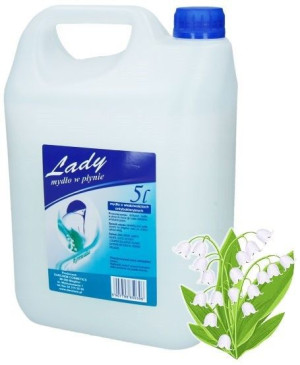 Mydło w płynie Lady antybakteryjne konwalia 5L