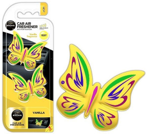 Aroma Car BUTTERFLY Motylki WANILIA na kratkę