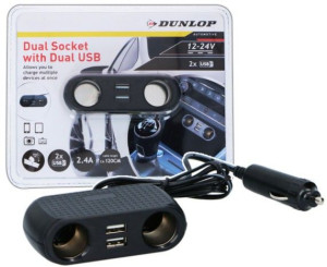 Dunlop Rozgałęźnik Rozdzielacz Zapalniczka 2xusb