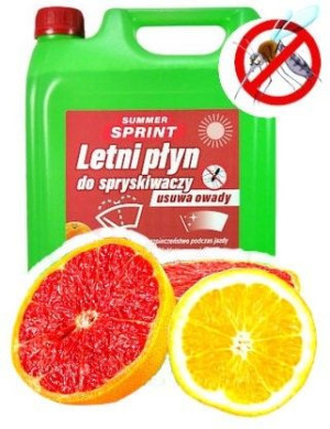 Letni Płyn Do Spryskiwaczy Grejpfrut Pomarańcza 5l
