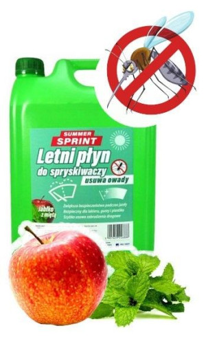 Letni płyn do spryskiwaczy Jabłko Mięta Summer Sprint 5L
