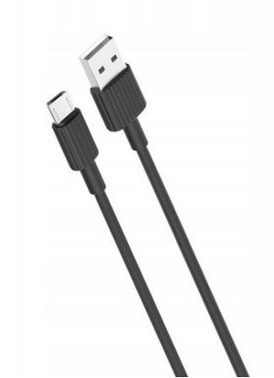 Kabel Usb/micro Usb 2.4a Czarny 1m
