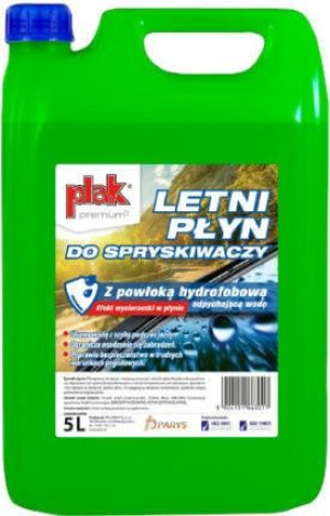 Plak Premium Hydrofobowy Letni Płyn do Spryskiwaczy 5L